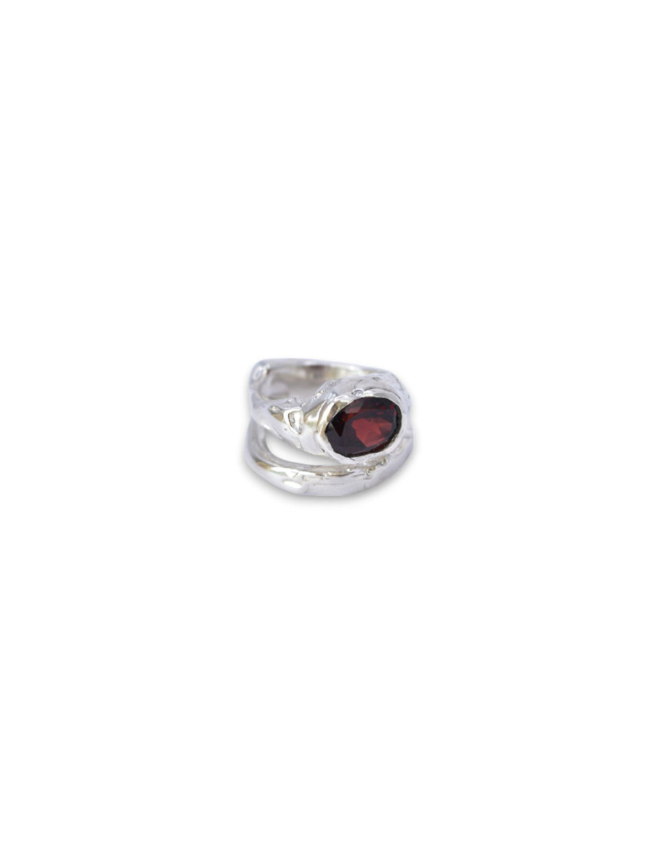 DUO FUSION GARNET RING