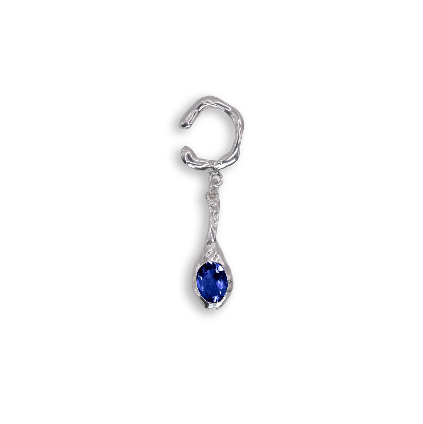 FUSION DROP EAR-CUFF SAPPHIRE