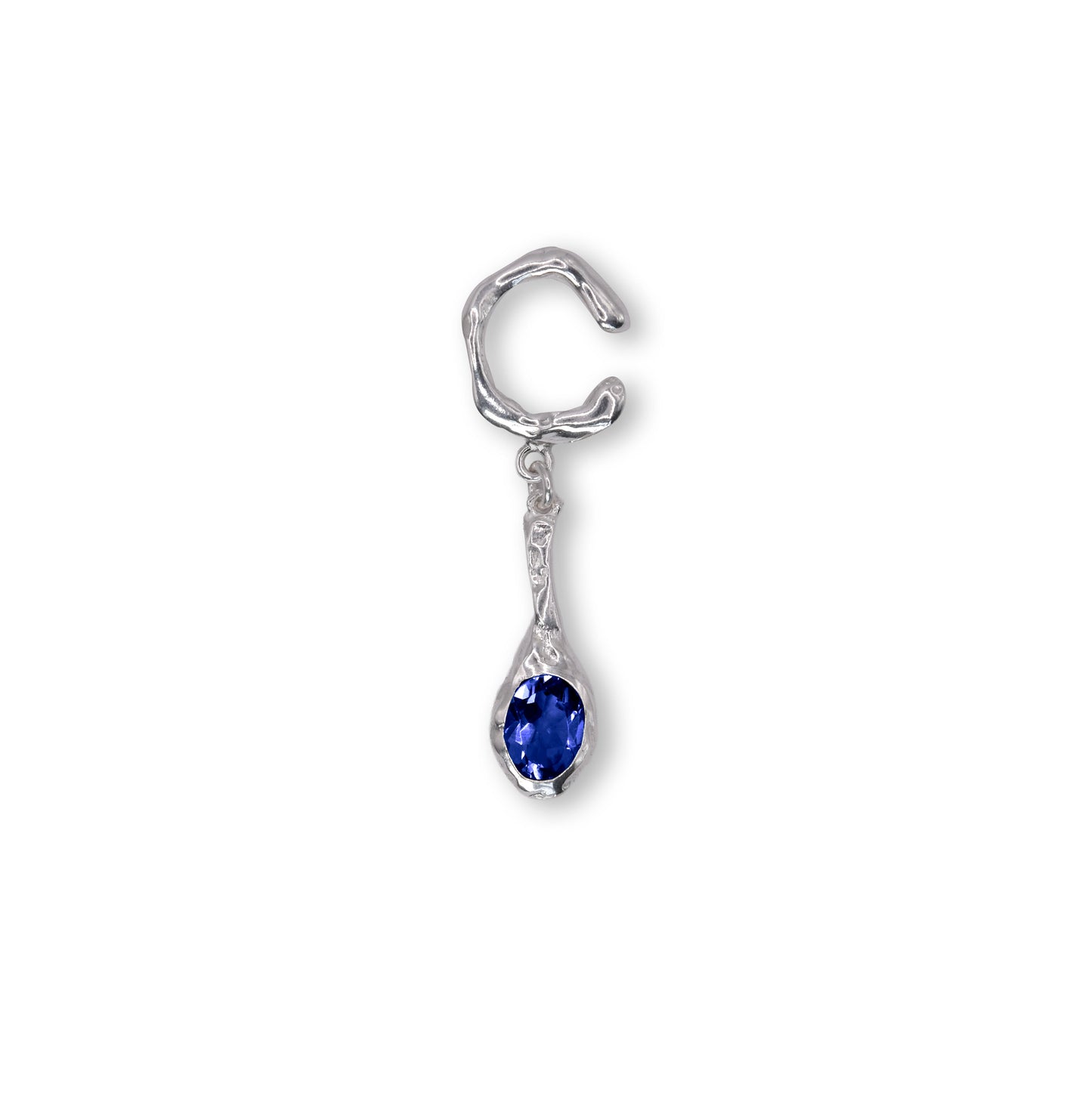 FUSION DROP EAR-CUFF SAPPHIRE