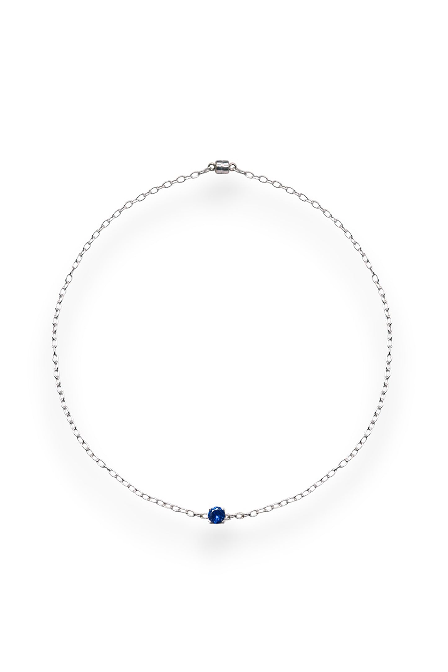 SAPPHIRE CHARM NECKLACE