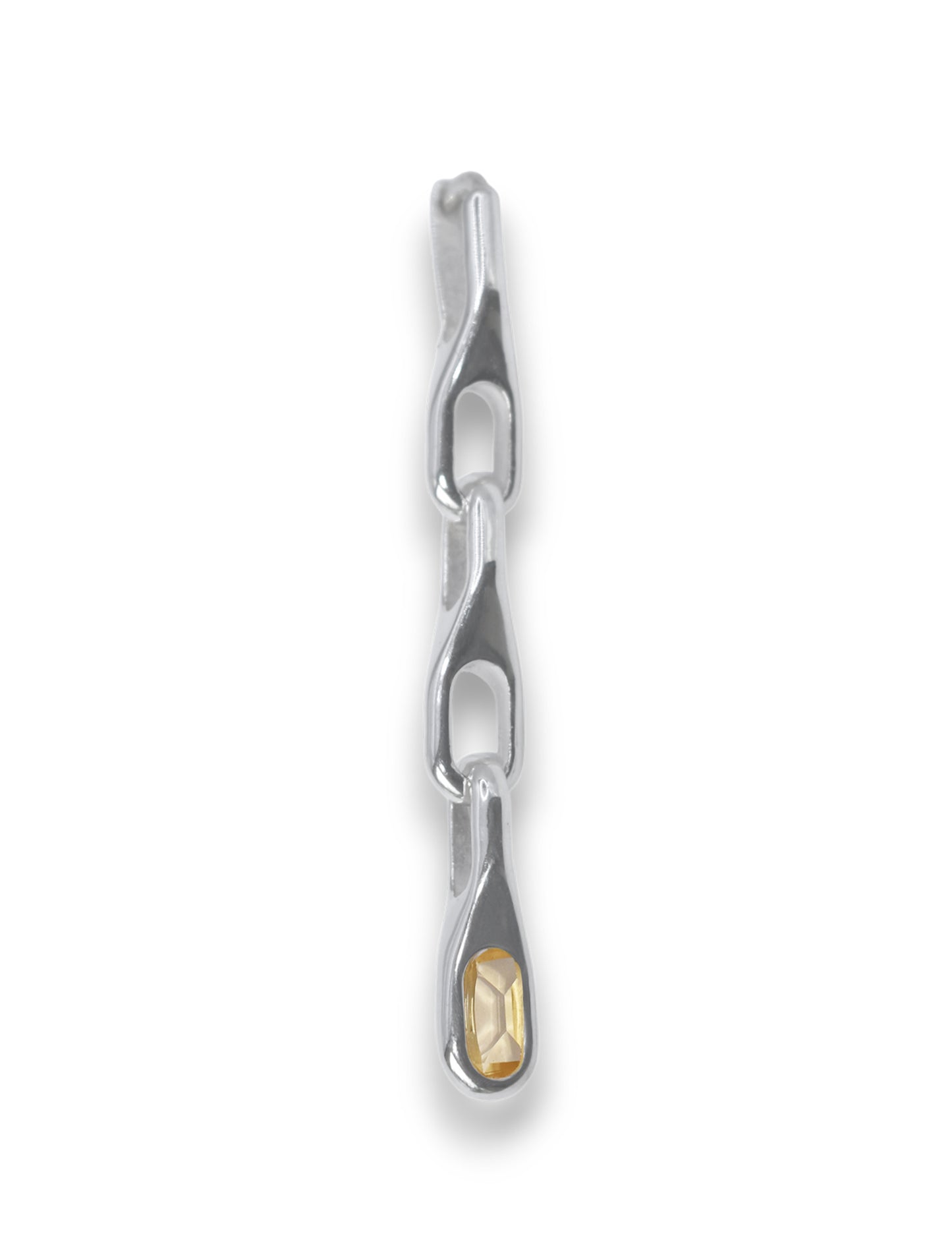 WAVE TRIO CITRINE EARRING