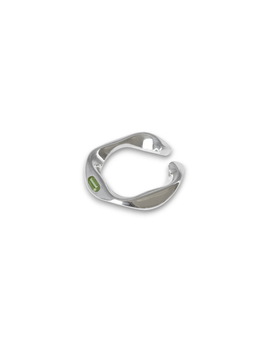 WAVE PERIDOT EARCUFF