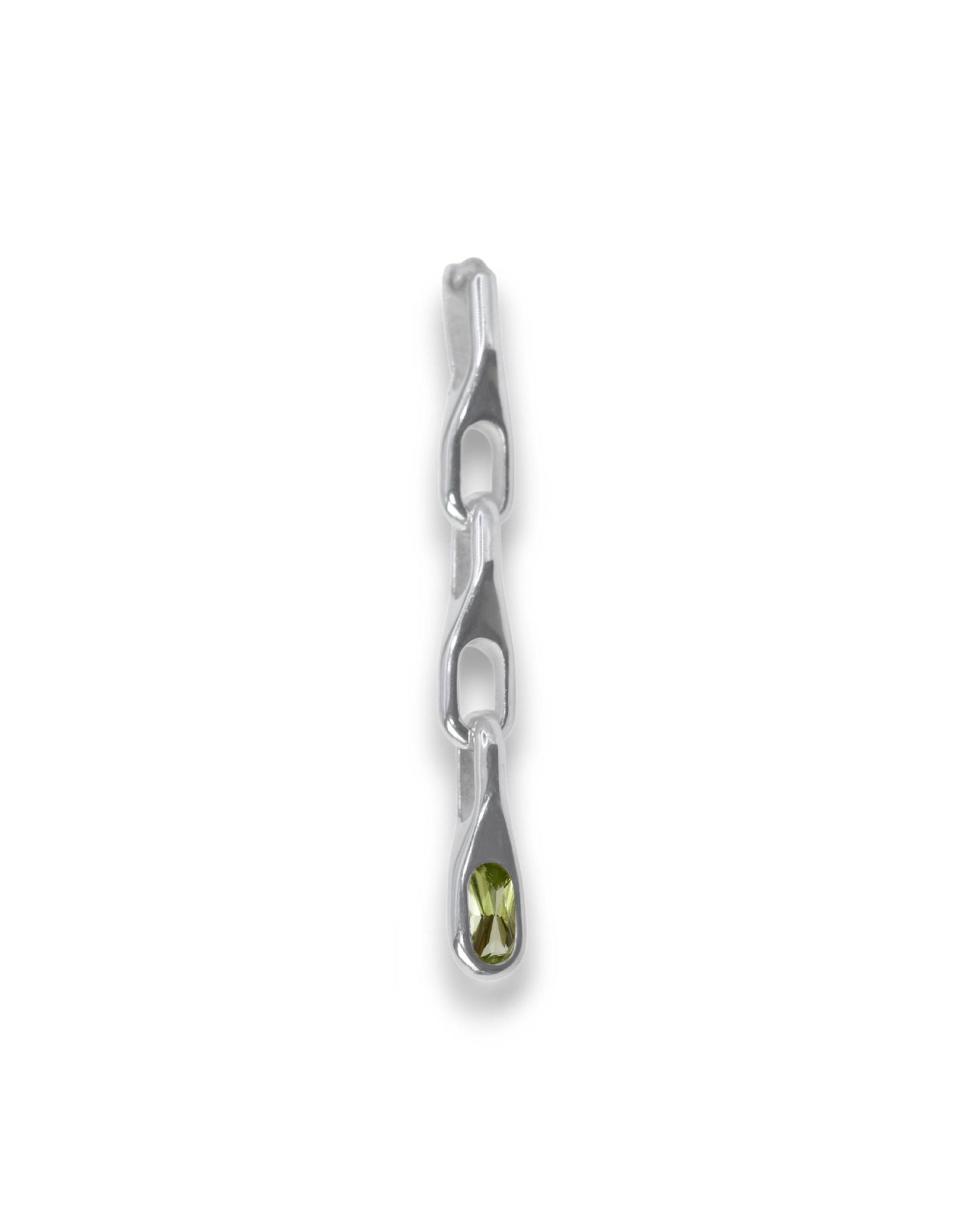 WAVE TRIO PERIDOT EARRING