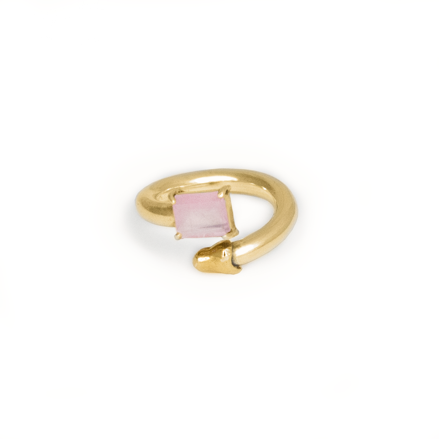 MELTED & PINK QUARTZ RING