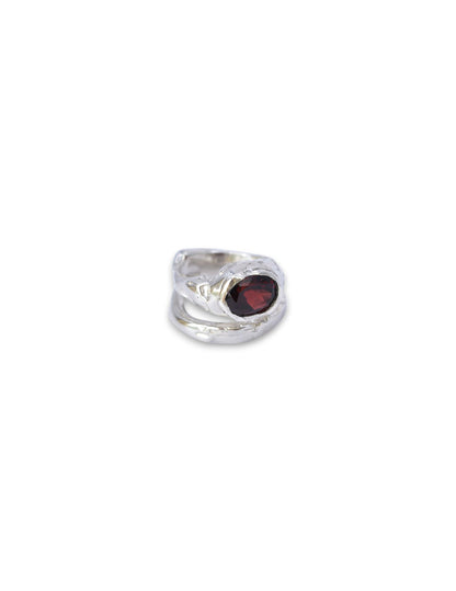 DUO FUSION GARNET RING