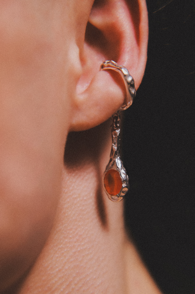 FUSION DROP EAR-CUFF CITRINE