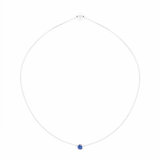 SAPPHIRE CHARM NECKLACE