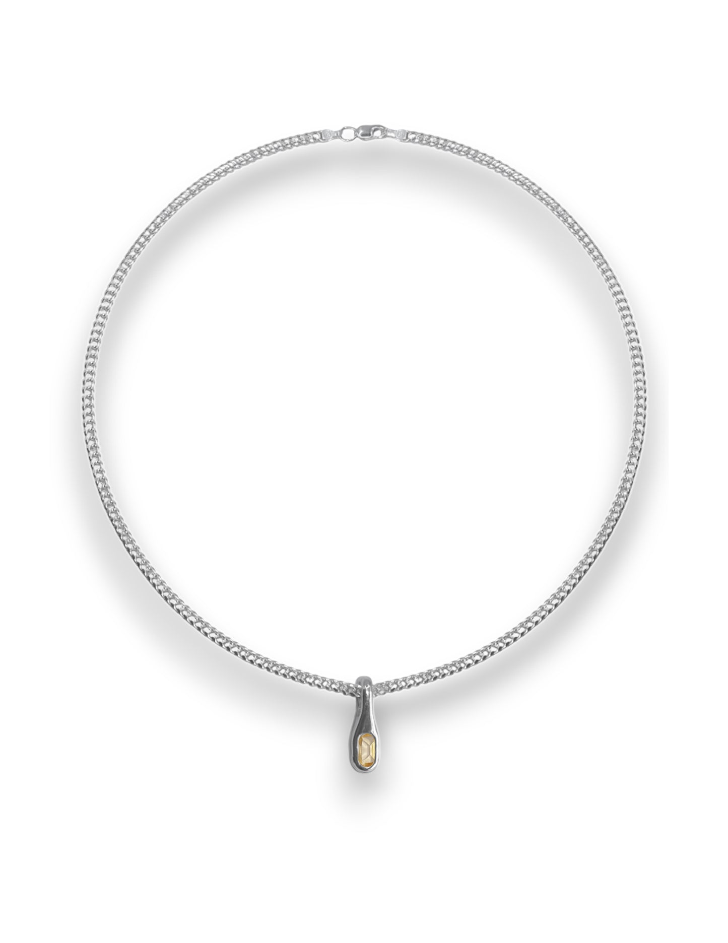 CHARM WAVE CITRINE NECKLACE