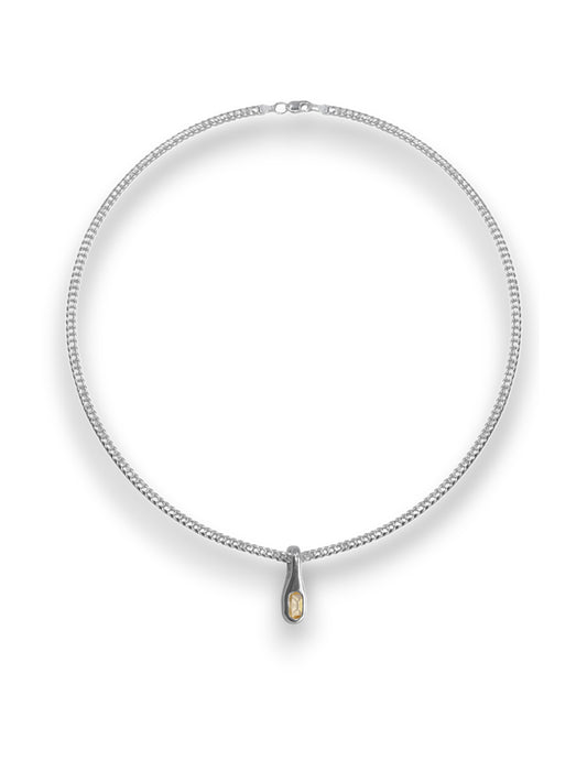 CHARM WAVE CITRINE NECKLACE