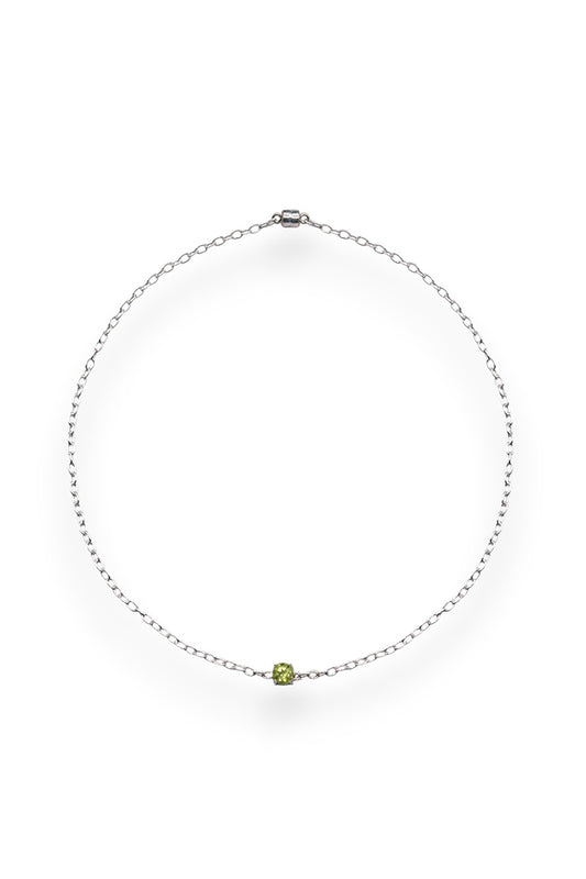 PERIDOT CHARM NECKLACE