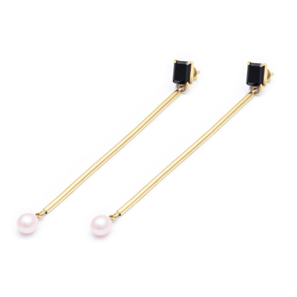 ONIX STUD BAR & PEARL