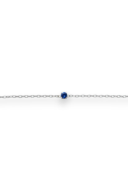 SAPPHIRE CHARM NECKLACE
