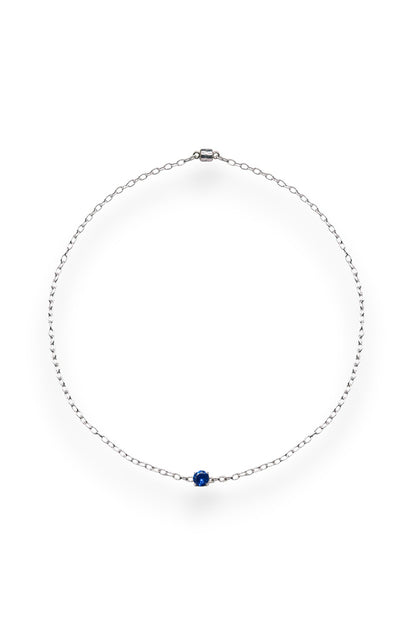 SAPPHIRE CHARM NECKLACE