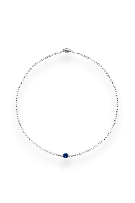 SAPPHIRE CHARM NECKLACE
