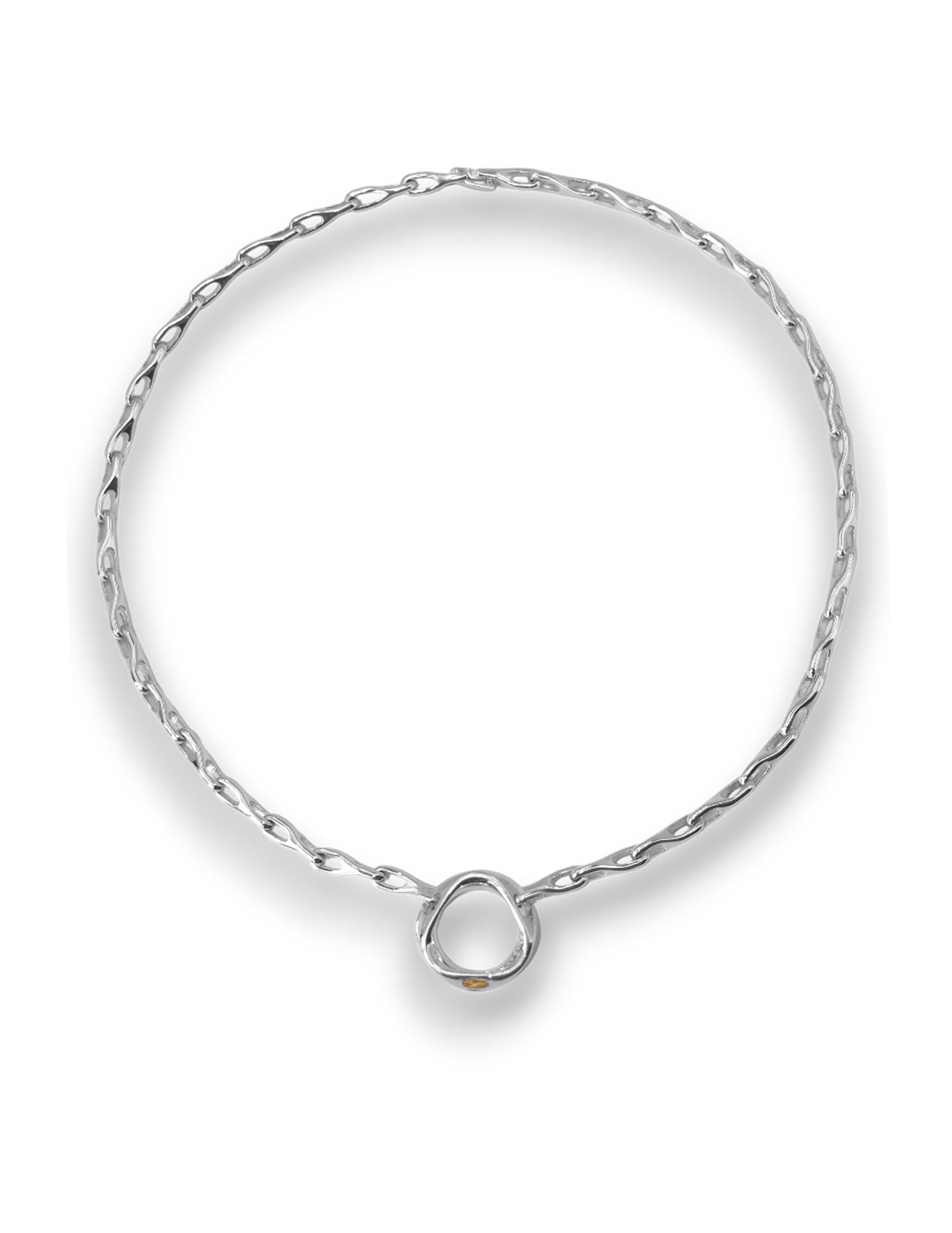 WAVE TRIANGLE CITRINE NECKLACE