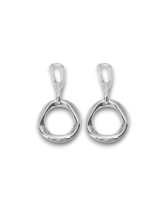 WAVE TRIANGLE EARRINGS