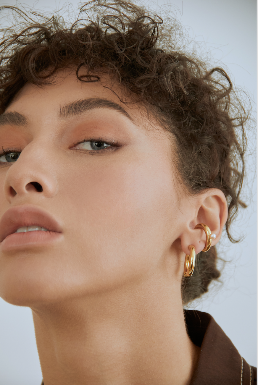 CHARLOTTE EAR-CUFF & PEARL