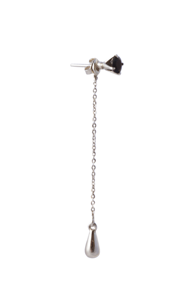 SAPPHIRE EARRING CHAIN & DROP