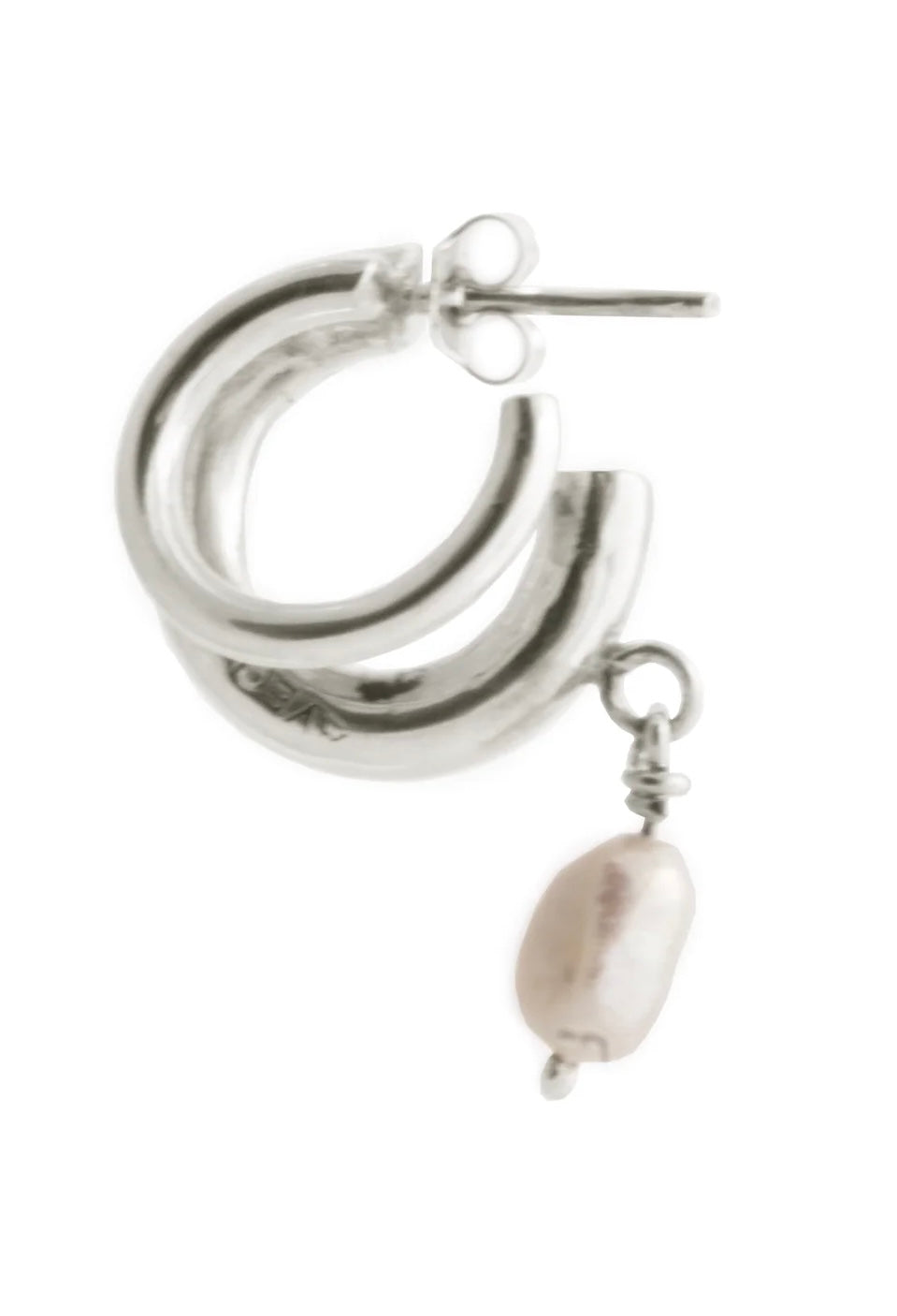 CHARLOTTE DOUBLE EARRING & PEARL